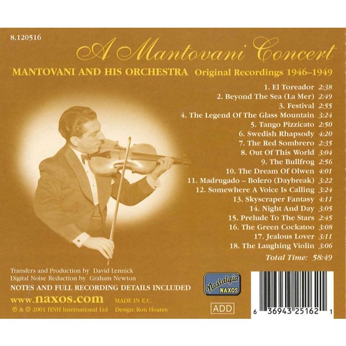 A MANTOVANI CONCERT: Orginal Recordings - slide-1
