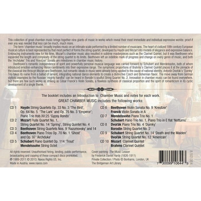 Great Chamber Music - Haydn, Mozart, Beethoven, Schubert, Mendelssohn, ... - slide-1