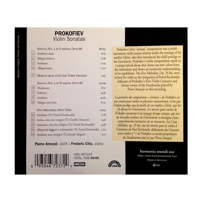 Prokofiev: Violin Sonatas - slide-1