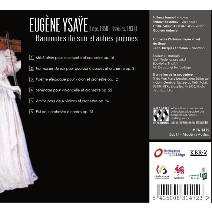 Ysaye: Harmonies du soir et autres poèmes - slide-1