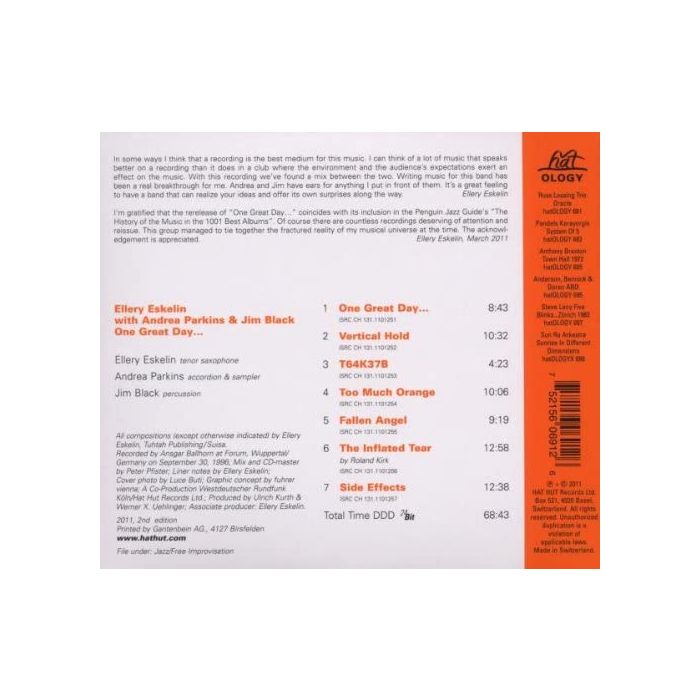 Ellery Eskelin: One Great Day... - slide-1