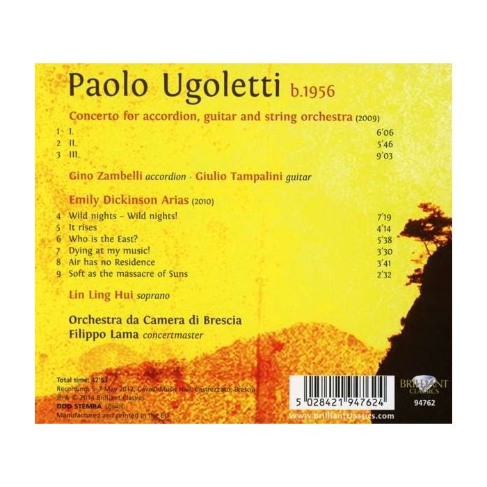 Ugoletti: Accordion & Guitar Concerto; Dickinson Arias - slide-1