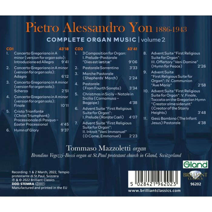 Yon: Complete Organ Music Vol. 2 - slide-1