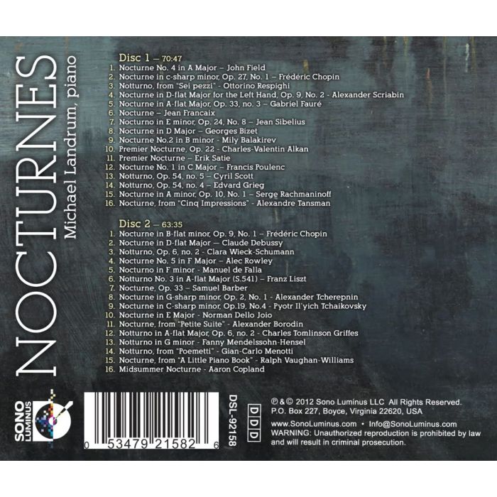 Nocturnes - Field, Chopin, Respighi, Scriabin, Fauré, Sibelius, Bizet, Satie, ... - slide-1
