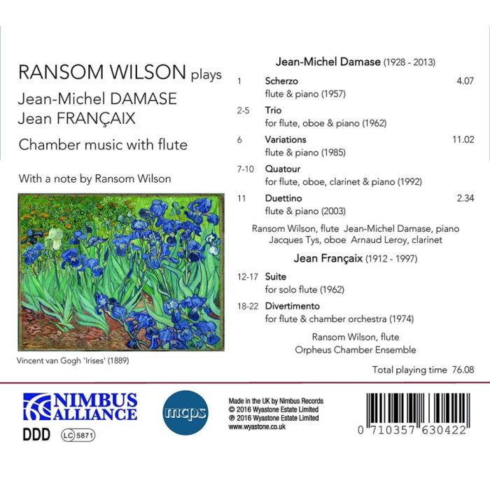 Damase & Francaix: Chamber Music with flute - slide-1