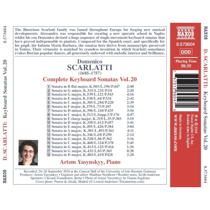 Scarlatti: Complete Keyboard Sonatas Vol. 20 - slide-1