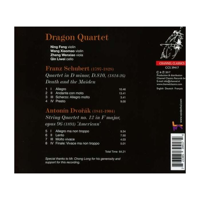 Schubert/ Dvorak: String Quartets - slide-1