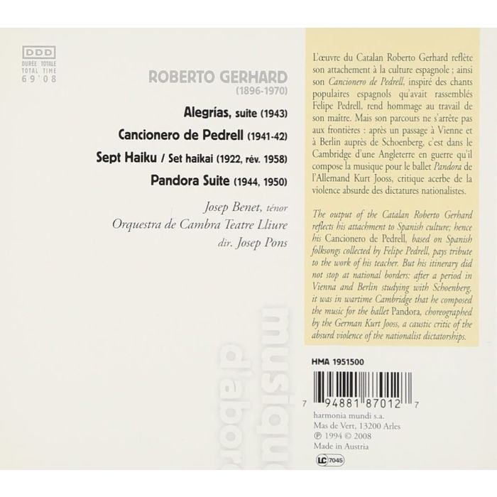 Gerhard: Cancionero de Pedrell  - slide-1