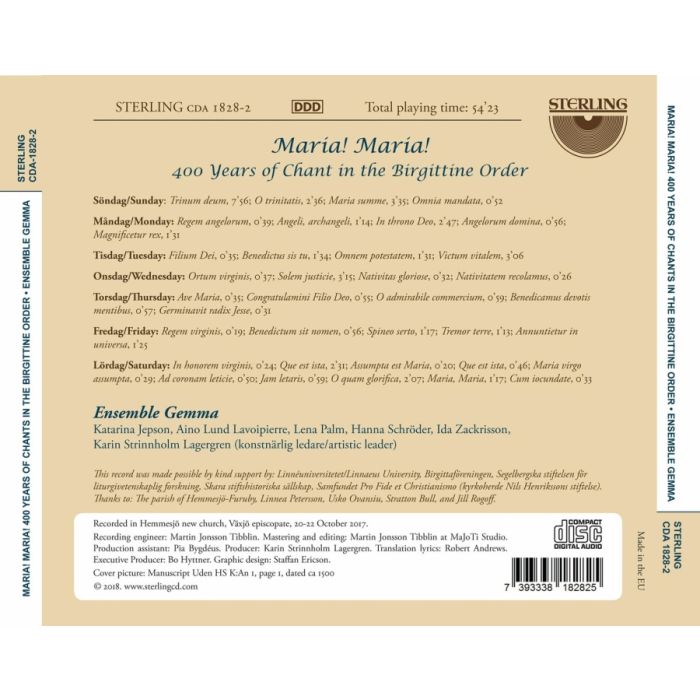 Maria! Maria! 400 Years of Chant in the Birgittine Order - slide-1