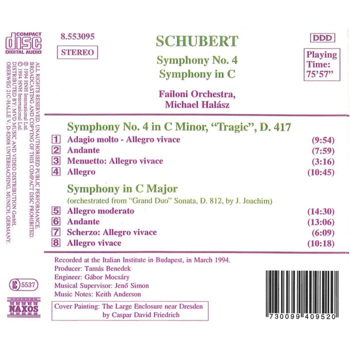 SCHUBERT: Symphony no. 4 - slide-1