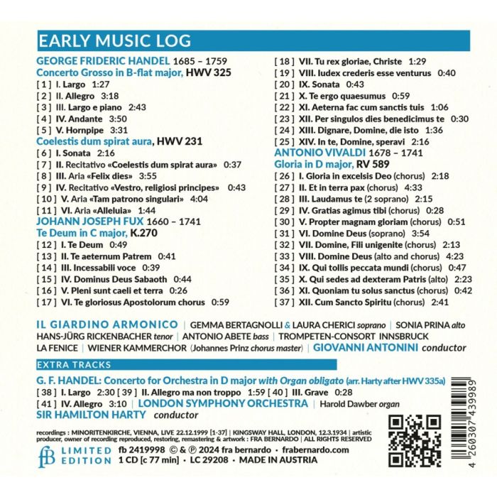 Early Music Log - Il Giardino Armonico - slide-1