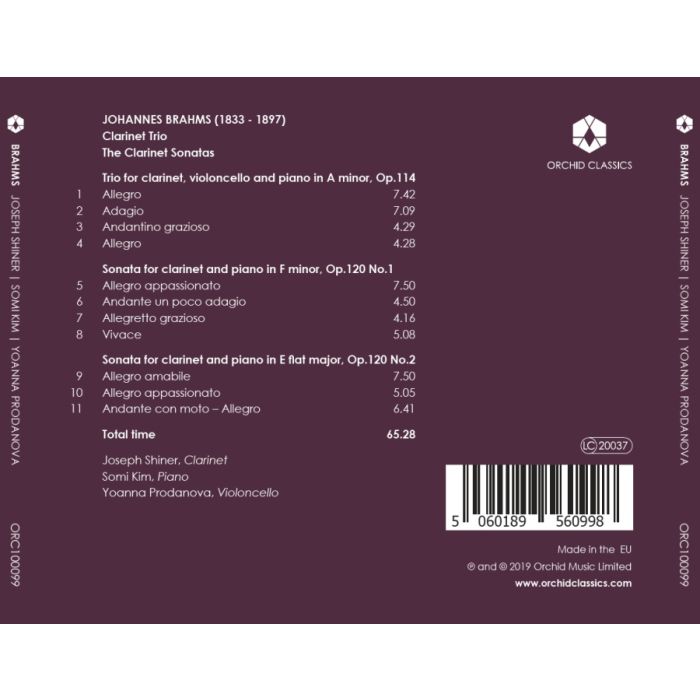 Brahms: Clarinet Trio; Clarinet Sonatas - slide-1
