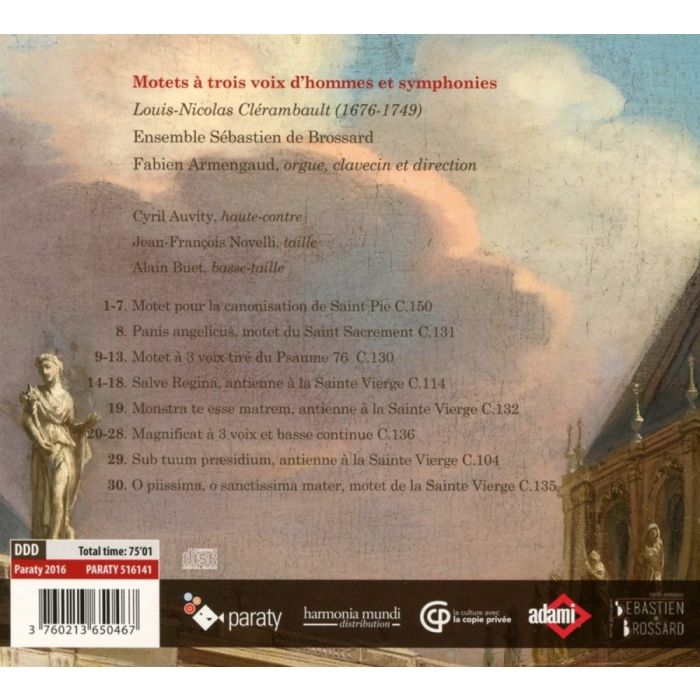 Clérambault: Motets à trois voix d’hommes et symphonies - slide-1