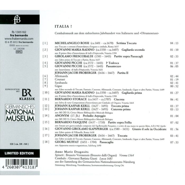 Muzyka klawesynowa XVII w. - Rossi, Frescobaldi, Pasquini, Picchi, Kerll, Muffat, Froberger, ... - slide-1