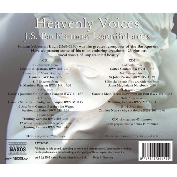HEAVENLY VOICES - BACH: Arias - slide-1