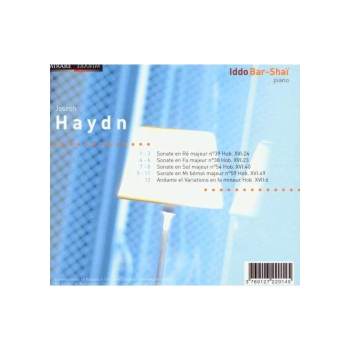 Haydn, J.M:  Sonates pour piano n°38, 39, 54 59 Andante Variations Hob XVII : 6 I. - slide-1