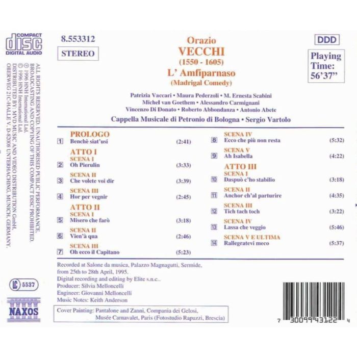 VECCHI: L'Amfiparnaso - slide-1