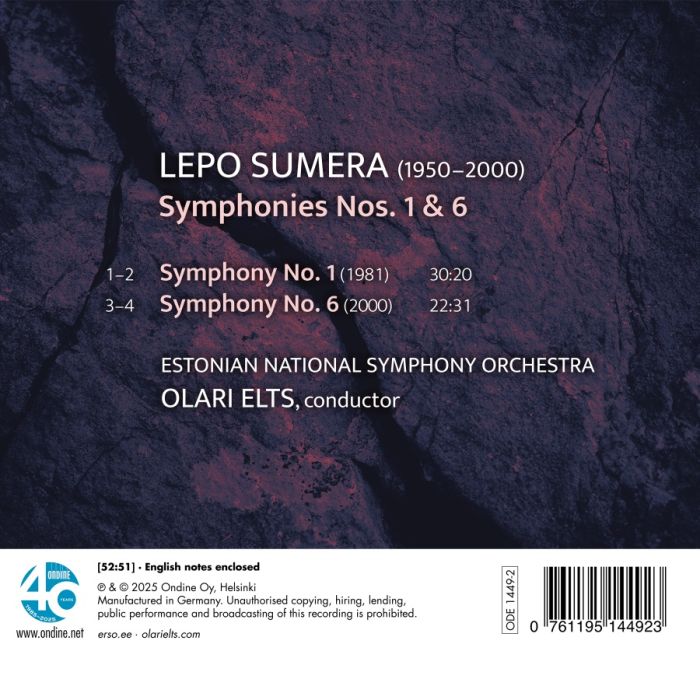 Sumera: Symphonies Nos. 1 & 6 - slide-1