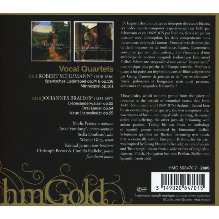Schumann & Brahms: Vocal Quartets - slide-1
