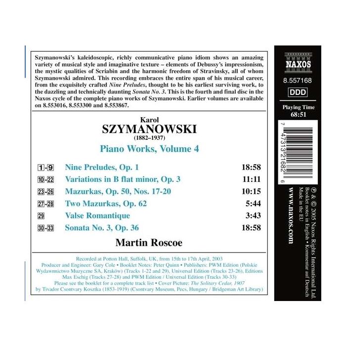 SZYMANOWSKI: Piano works vol. 4 - slide-1