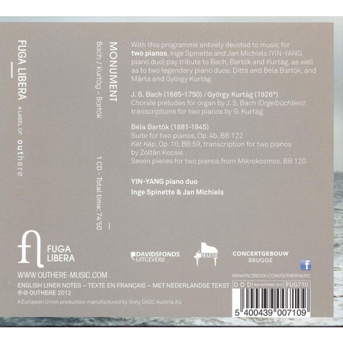 MONUMENT - Bach  / Kurtág & Béla Bartók - slide-1