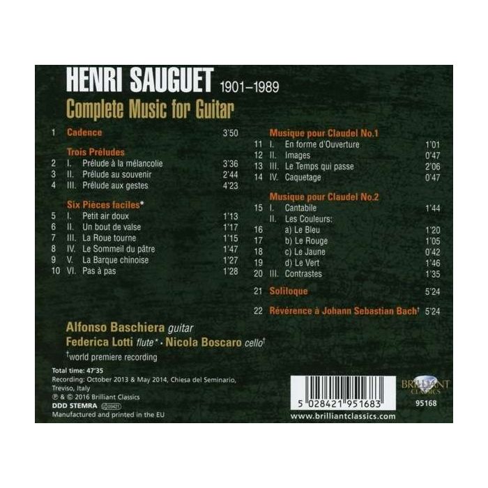 Sauguet: Complete Music for Guitar - slide-1