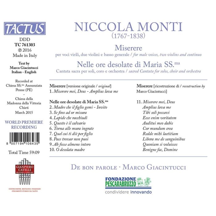 Monti: Miserere, Nelle ore desolate di Maria SS.ma - slide-1