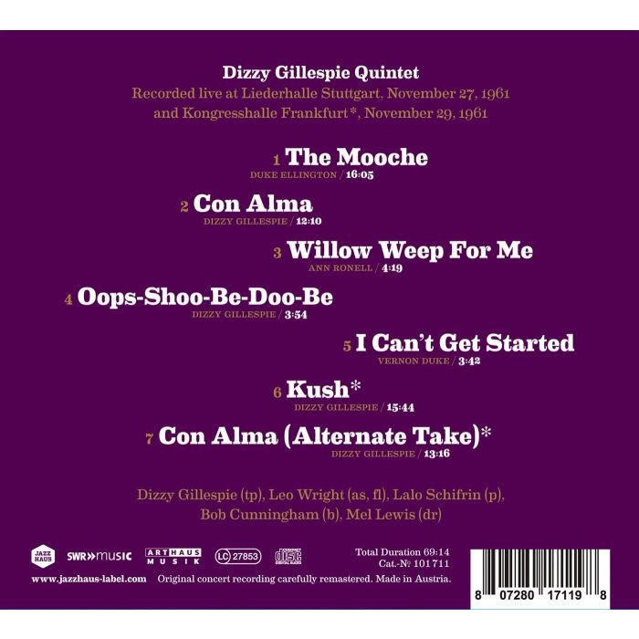 Legends Live - Dizzy Gillespie, Live at Stuttgart & Frankfurt 1961 - slide-1