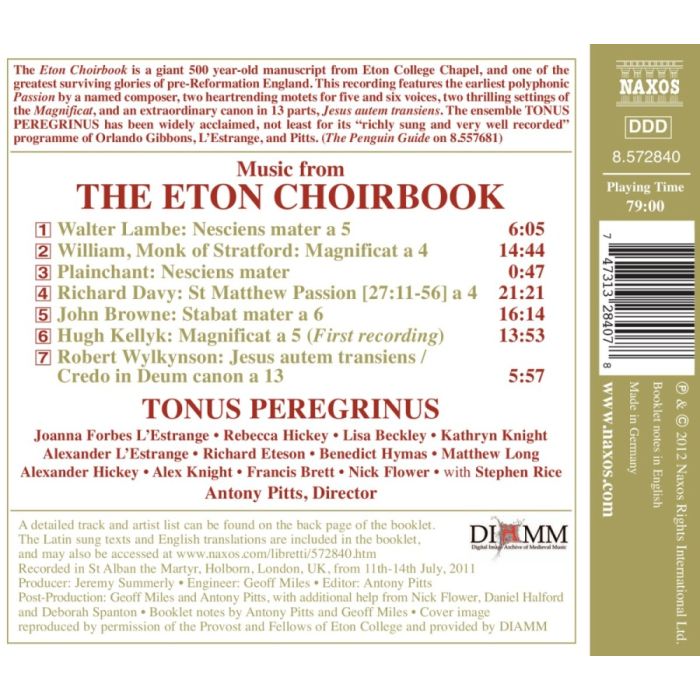 Music from The Eton Choirbook - XV / XVI wiek - slide-1