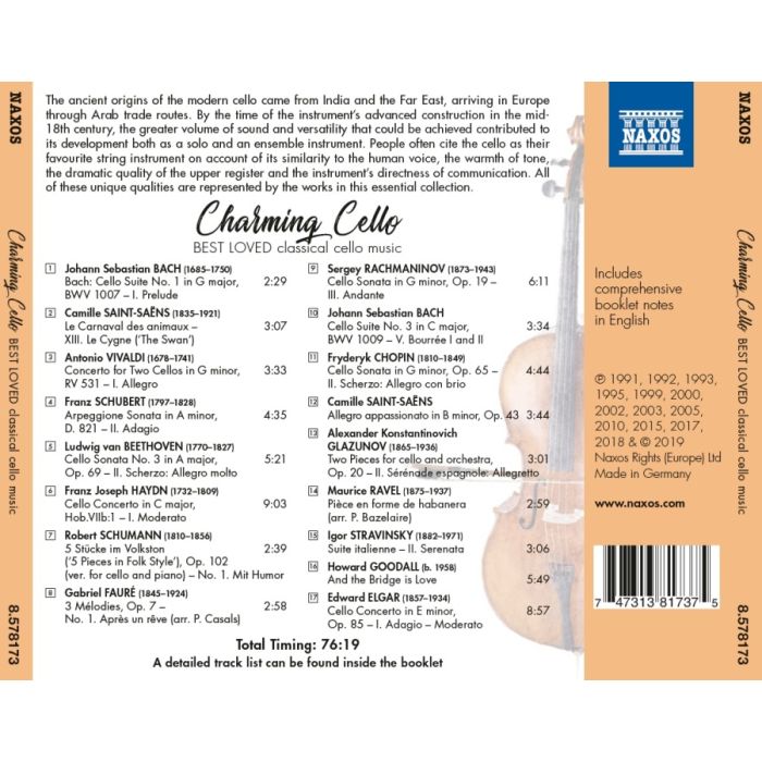 Charming Cello - Best Loved classical cello music - slide-1