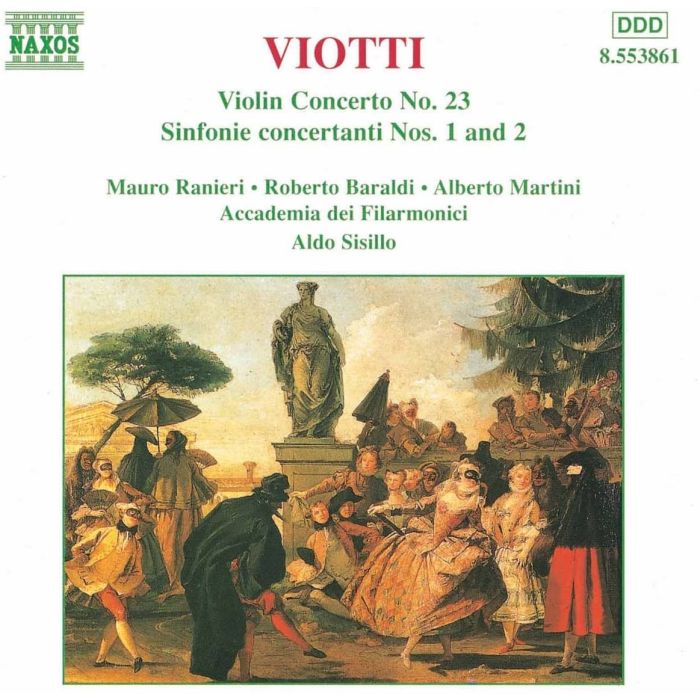 VIOTTI: Violin Concerto No. 23, Sinfonie Concertanti