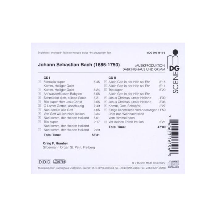 Bach: Leipzig Organ Chorales  (2 SACD) - slide-1