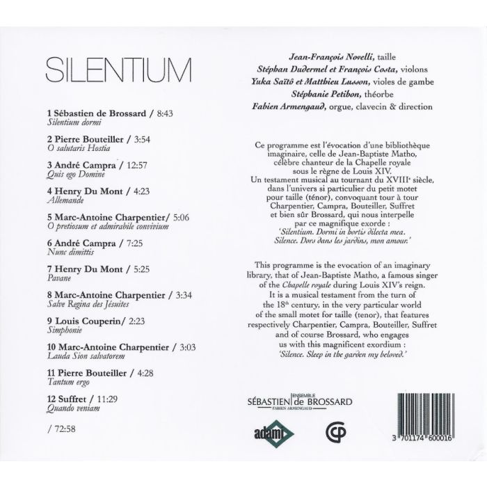 Silentium - Motets pour taille - slide-1
