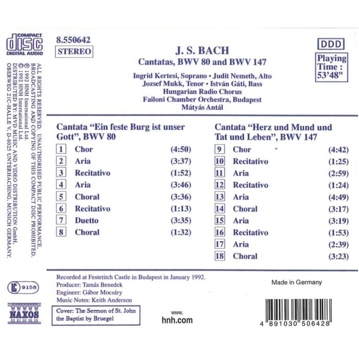 Bach: Cantatas, BWV 80 and 147 - slide-1