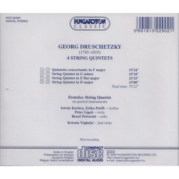 Druschetzky: Four string quintets - slide-1