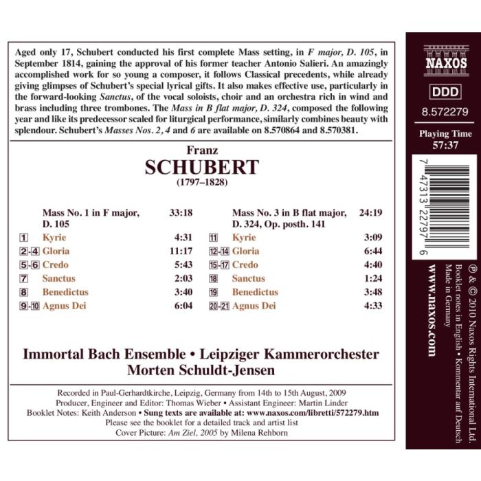Schubert: Masses Nos. 1 and 3 - slide-1