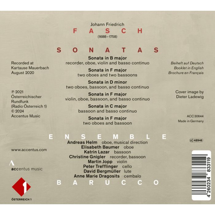 Fasch: Sonatas - slide-1