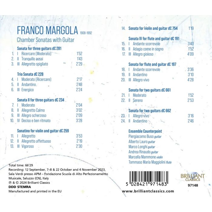 Margola: Chamber Sonatas with Guitar - slide-1