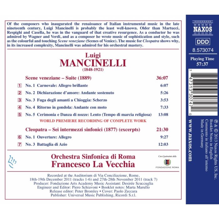 Mancinelli: Scene veneziane, Cleopatra - slide-1