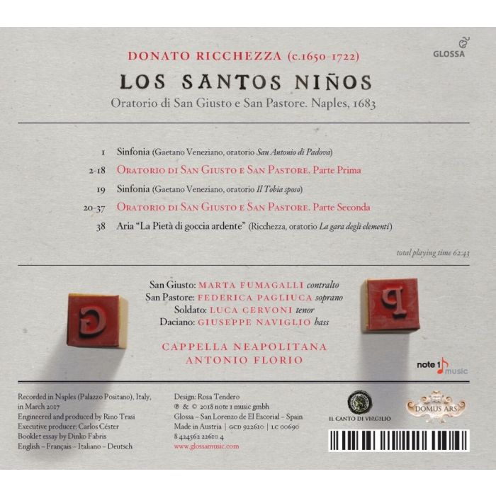 Ricchezza: Los Santos Ninos - Oratorio - slide-1