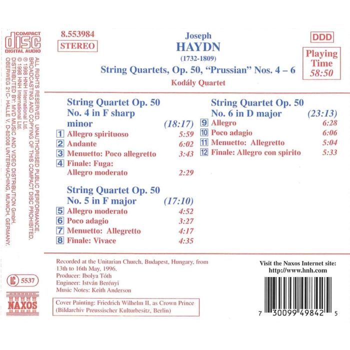 HAYDN: String Quartets 