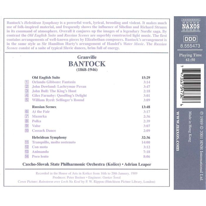 BANTOCK: Hebridean Symphony - slide-1