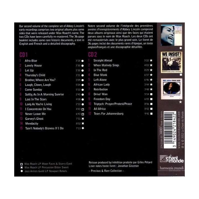 Abbey Lincoln: Precious & Rare - The complete (1959-1961) - slide-1