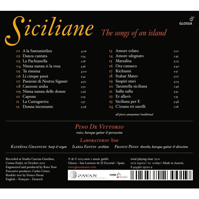 Siciliane - The songs of an island - slide-1