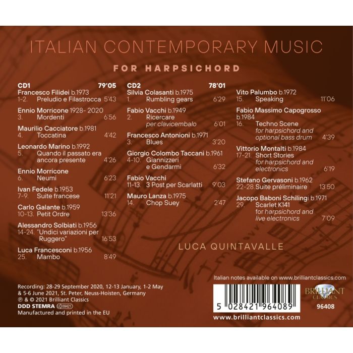 Italian Contemporary Music for Harpsichord - slide-1
