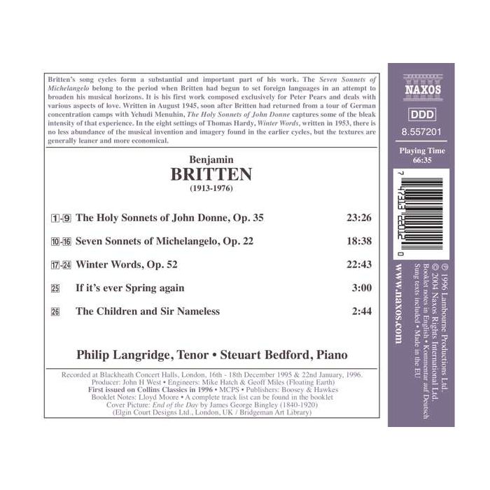 BRITTEN: Songs - slide-1