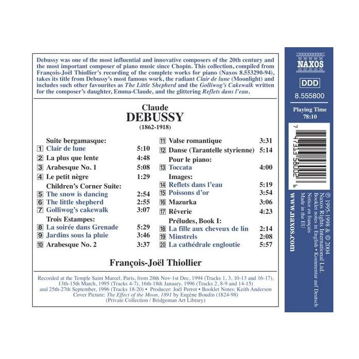 DEBUSSY: Clair de lune and Other Piano Favorites - slide-1