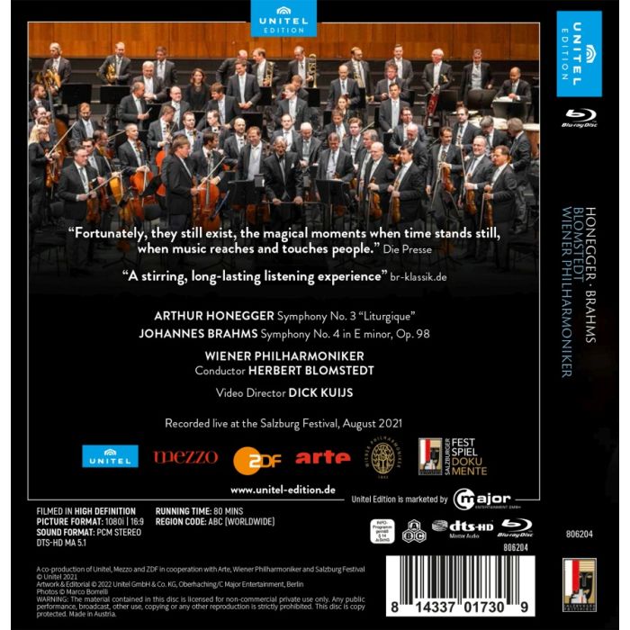 Honegger: Symphony No. 3; Brahms: Symphony No. 4 - slide-1