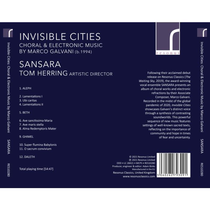 Invisible Cities - Choral & Electronic Music by Marco Galvani - slide-1