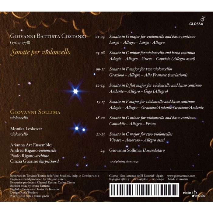 Costanzi: Sonate per violoncello - slide-1